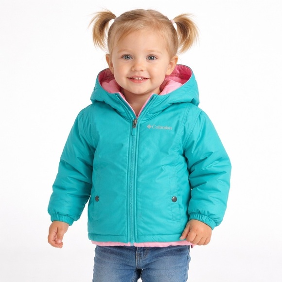 Columbia Other - Columbia toddler winter jacket insulated reversible hooded 18–24M